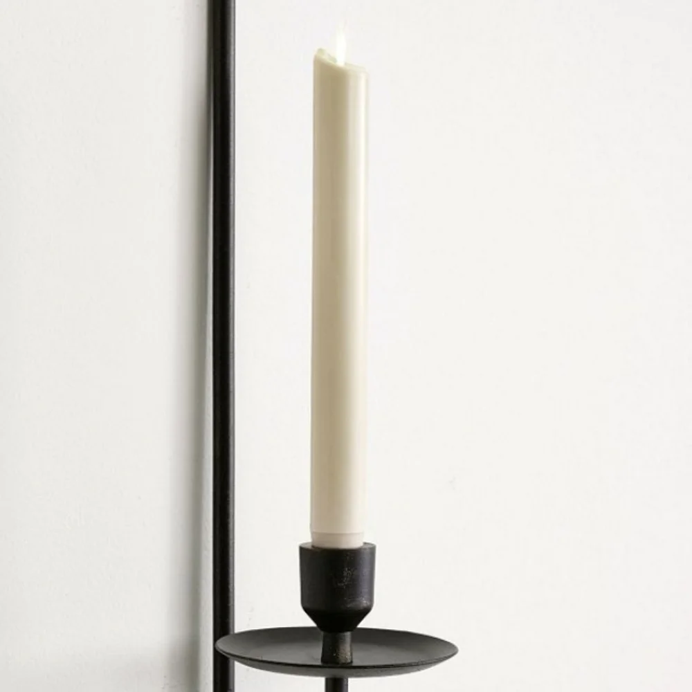 ♥️BUY 5 GET 3 FREE  Premium Flickering Flameless Wax Taper Candle,$59, Natural